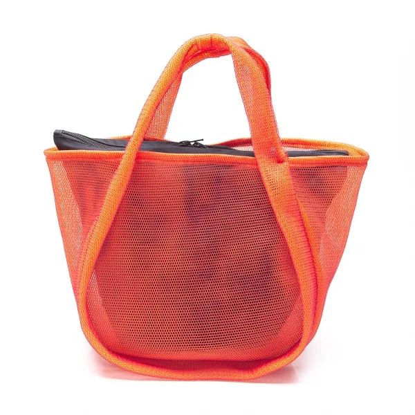 ヨウジヤマモト ファムYohji Yamamoto FEMME メッシュレイヤードバッグ 赤オレンジ K-88500_004