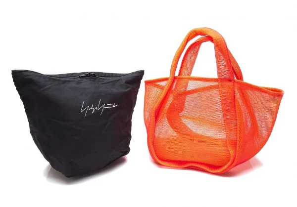 ヨウジヤマモト ファムYohji Yamamoto FEMME メッシュレイヤードバッグ 赤オレンジ K-88500_008