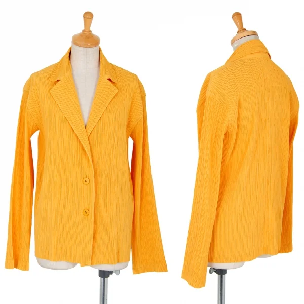 ISSEY MIYAKE FETE Pleats 3B Jacket Yellow 2 K-88542_001