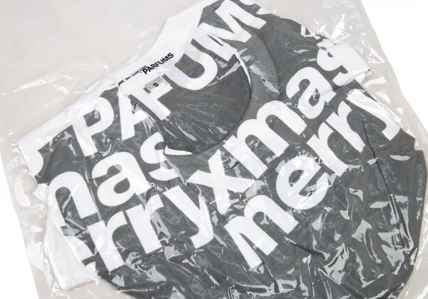 新品!コムデギャルソン パルファムCOMME des GARCONS PARFUM 真空パッククリスマスTシャツ グレーS K-88595_002