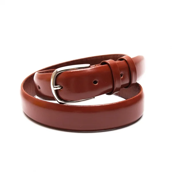 コムデギャルソンCOMME des GARCONS レザーベルト 赤茶 (K-88599)
