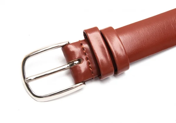 コムデギャルソンCOMME des GARCONS レザーベルト 赤茶 (K-88599)