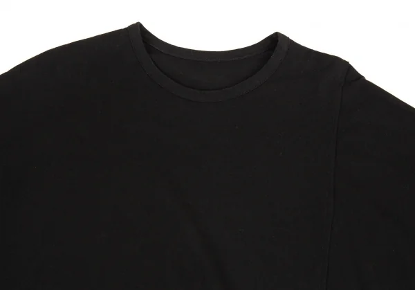 グラウンド ワイGround Y スナップスプリット大切込ビッグシルエットTシャツ 黒3 K-88601_003