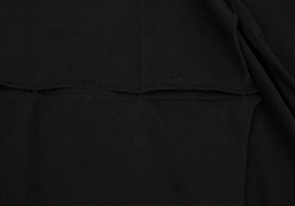 グラウンド ワイGround Y スナップスプリット大切込ビッグシルエットTシャツ 黒3 K-88601_009