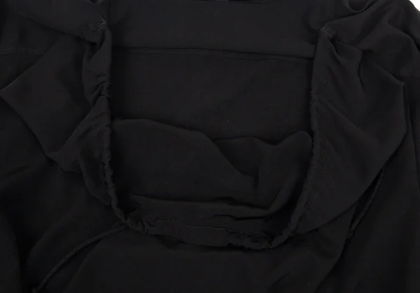 ヨウジヤマモト ファムYohji Yamamoto FEMME バックナップサックドッキングシャツコート 黒M位 K-88605_018