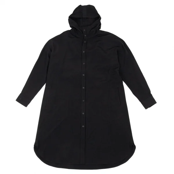 ヨウジヤマモト ファムYohji Yamamoto FEMME バックナップサックドッキングシャツコート 黒M位 K-88605_002