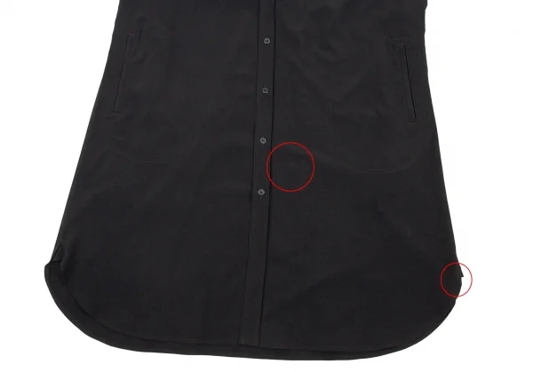 ヨウジヤマモト ファムYohji Yamamoto FEMME バックナップサックドッキングシャツコート 黒M位 K-88605_008