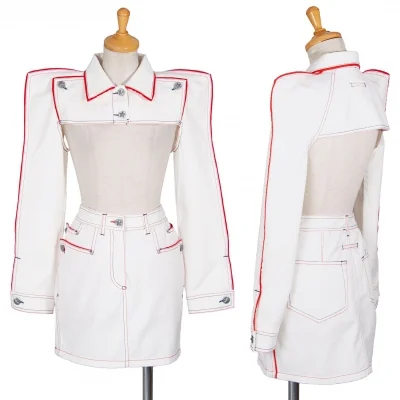 ジャンポールゴルチエJean Paul GAULTIER コットンツイルセットアップ 白