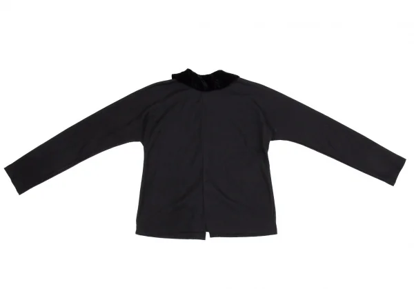 トリココムデギャルソンtricot COMME des GARCONS ベロア襟スナップ