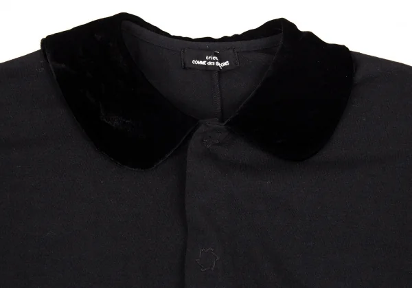 トリココムデギャルソンtricot COMME des GARCONS ベロア襟スナップ