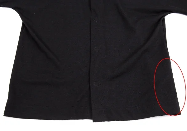 トリココムデギャルソンtricot COMME des GARCONS ベロア襟スナップ