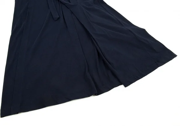 ラグネ キカス ヨウジヤマモトRAGNE KIKAS Yohji Yamamoto コットン天竺タックデザインワンピース 紺2 K-88676_011