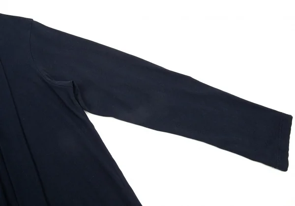 ラグネ キカス ヨウジヤマモトRAGNE KIKAS Yohji Yamamoto コットン天竺タックデザインワンピース 紺2 K-88676_006