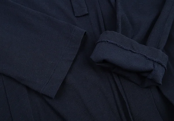 ラグネ キカス ヨウジヤマモトRAGNE KIKAS Yohji Yamamoto コットン天竺タックデザインワンピース 紺2 K-88676_007