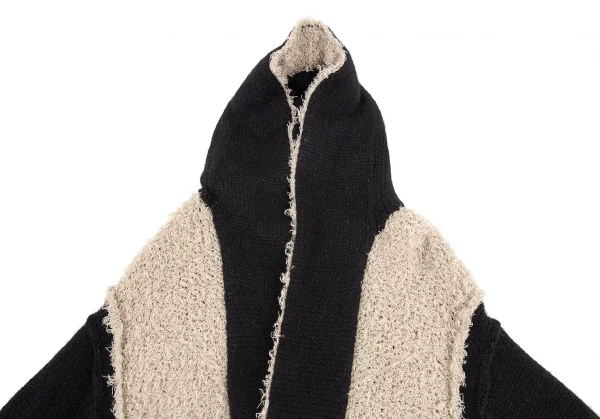 Yohji Yamamoto POUR HOMME Shaggy Switched Knit Coat K-88741_004