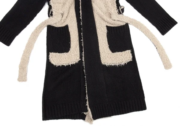 Yohji Yamamoto POUR HOMME Shaggy Switched Knit Coat K-88741_007