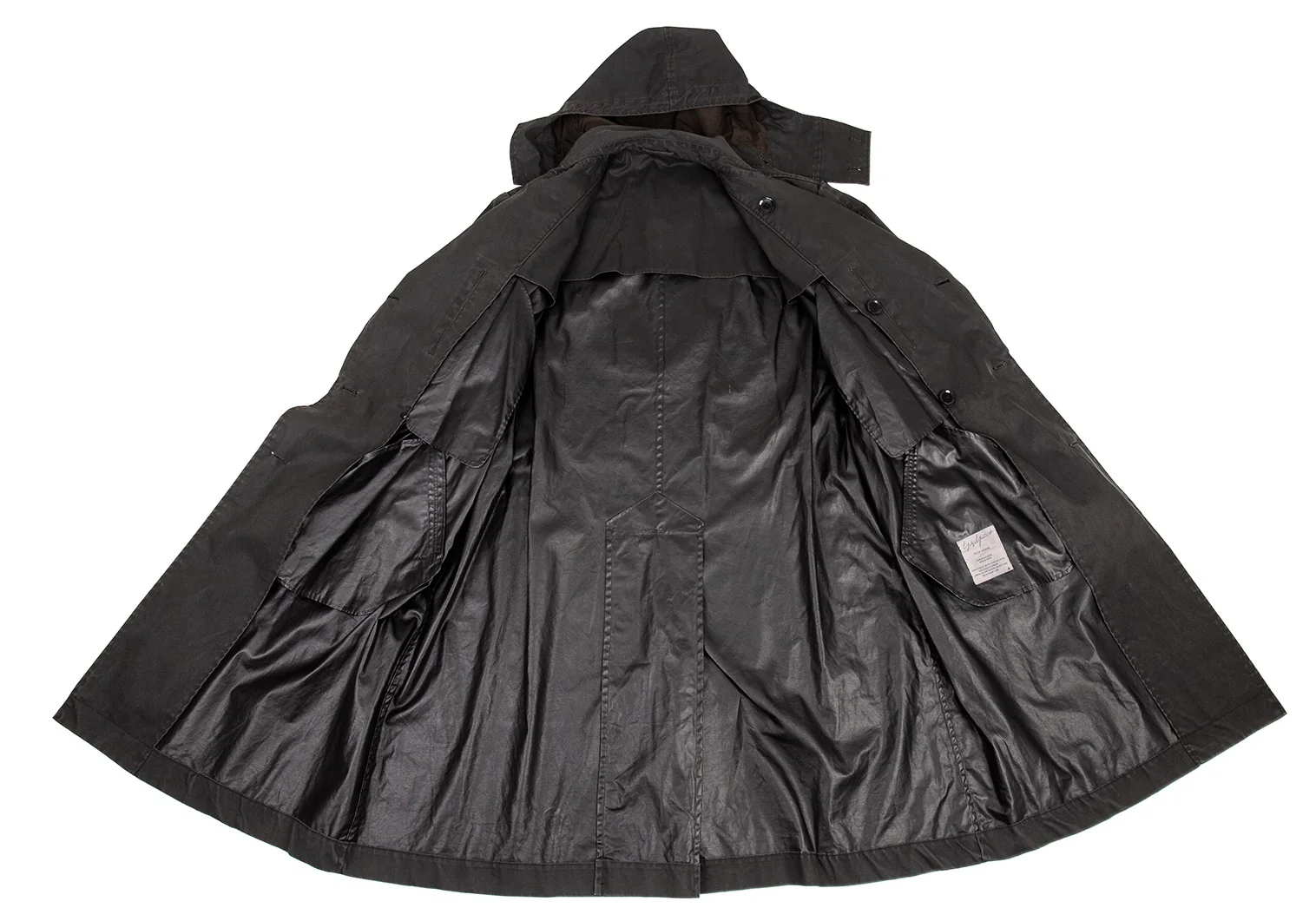 ロバートゲラーコート 44 ROBERT GELLER ノーカラーロングコート ロバートゲラーコート 44