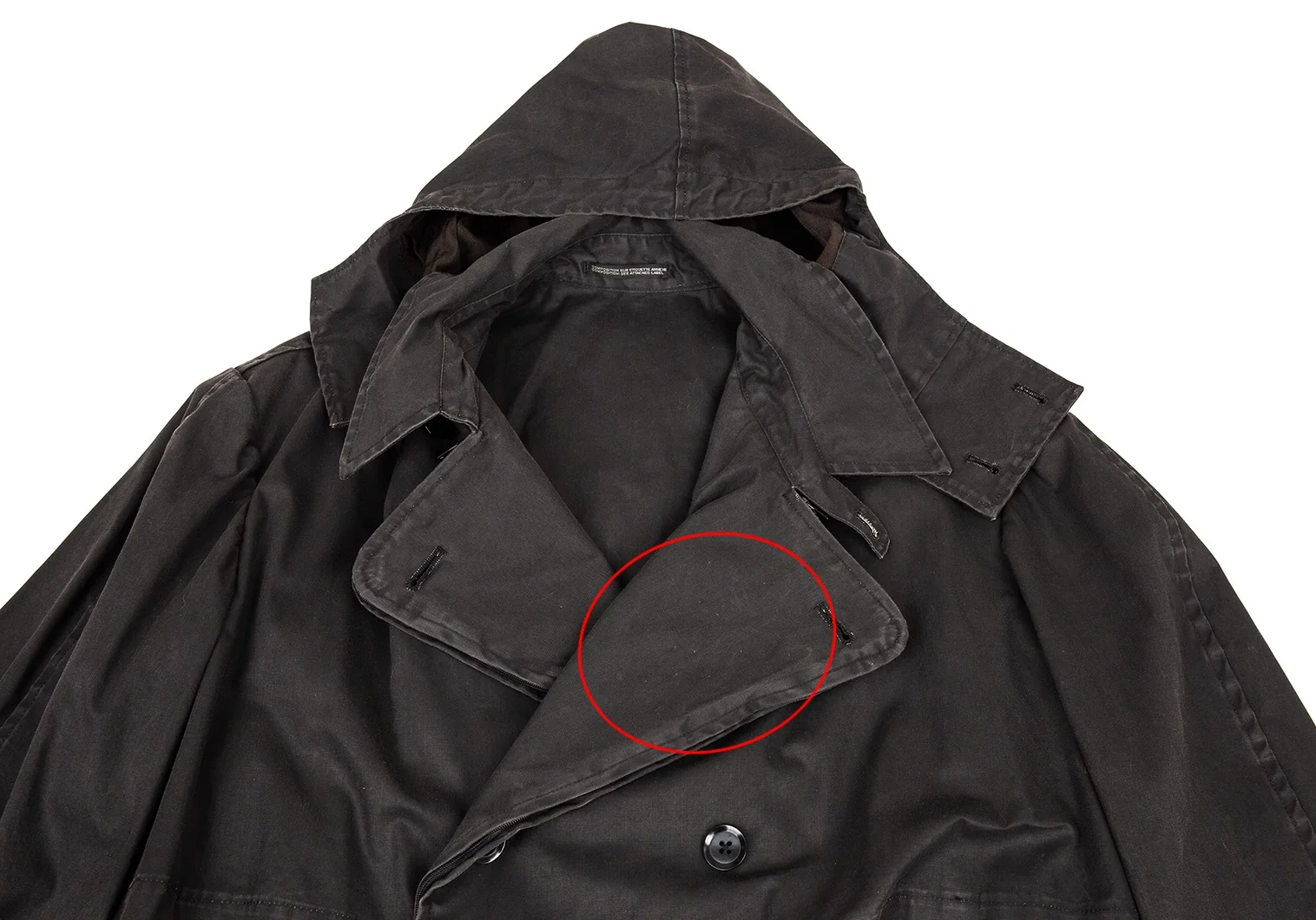 ロバートゲラーコート 44 ROBERT GELLER ノーカラーロングコート ロバートゲラーコート 44