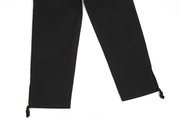 ヨウジヤマモト プールオムYohji Yamamoto POUR HOMME 仮縫いデザインコットンリネンセットアップスーツ 黒4 K-88767_014