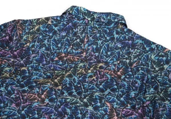 ポールスミスPaul Smith COLECTION グラフィックプリントシャツ 青マルチL K-88815_011