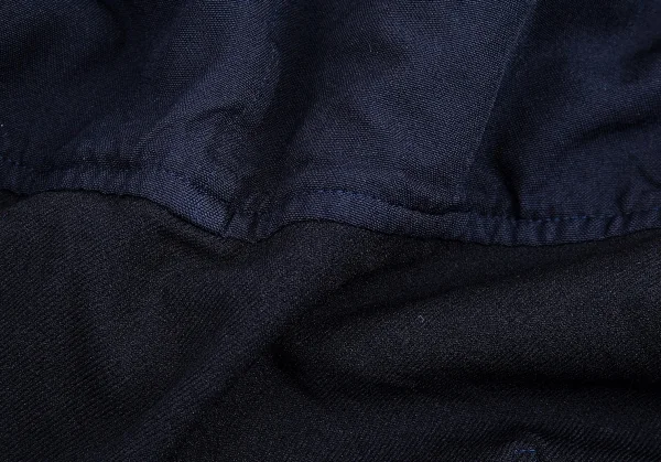 コムコム コムデギャルソンCOMME des GARCONS ポリ製品染めノーカラーライナージャケット 紺S K-88841_013