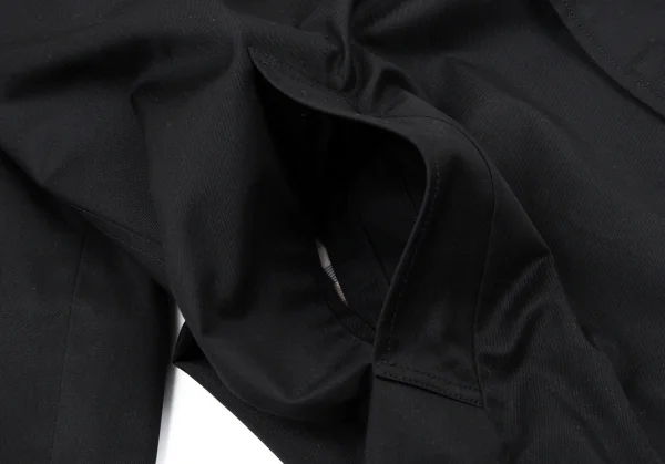 アクアスキュータムAquascutum 裏チェックステンカラーコート 黒44R K-88848_010