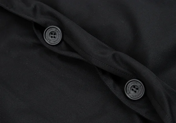 アクアスキュータムAquascutum 裏チェックステンカラーコート 黒44R K-88848_006