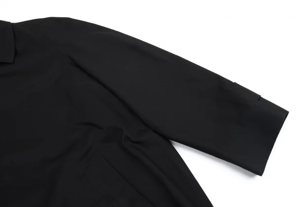 アクアスキュータムAquascutum 裏チェックステンカラーコート 黒44R K-88848_007