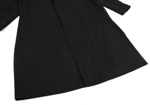 アクアスキュータムAquascutum 裏チェックステンカラーコート 黒44R K-88848_009