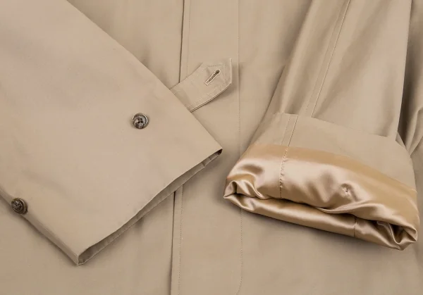 バーバリーBURBERRY LONDON 中綿ライナー裏ノバチェックステンカラーコート モカ42 K-88849_007
