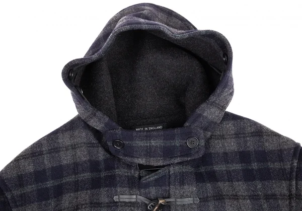 グローバーオールGLOVERALL チェックメルトンダッフルコート グレー56 K-88851_005