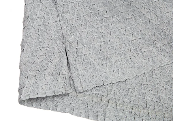 イッセイミヤケISSEY MIYAKE フリンジボートネックトップス グレー2 K-88908_007