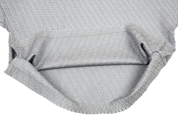 イッセイミヤケISSEY MIYAKE フリンジボートネックトップス グレー2 K-88908_008