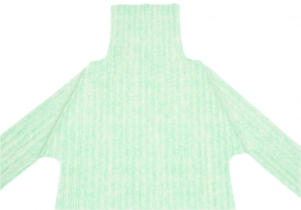 韓国 ファッション通販 プリーツプリーズPLEATS PLEASE 杢プリントハイネックチュニック トップス