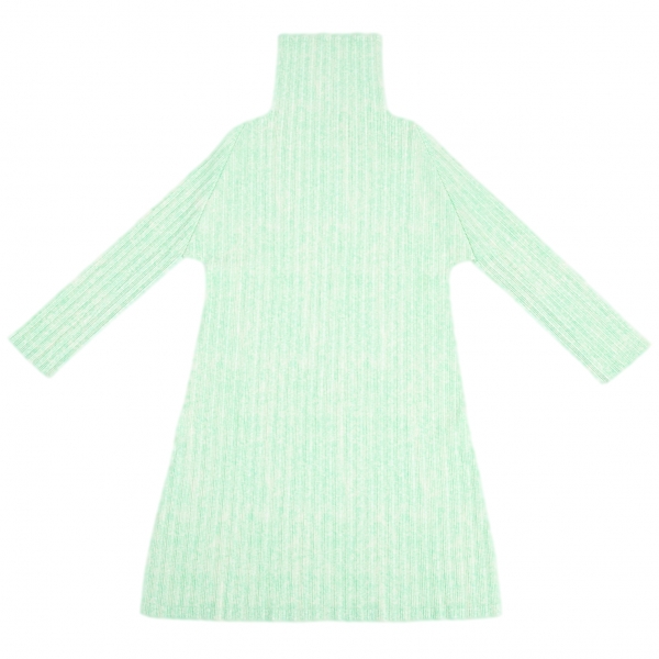 【GINGER掲載商品】 プリーツプリーズPLEATS 杢プリントハイネックチュニック PLEASE トップス