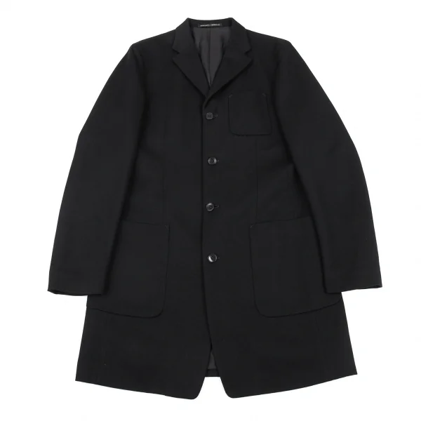 Jean-Paul GAULTIER HOMME objet Wool Cotton Coat Black 50 K-89014_001