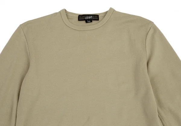 ジャンポールゴルチエ オムオブジェJean Paul GAULTIER HOMME objet アクリルウールバックプリントニットソー ライトカーキfree K-89055_006