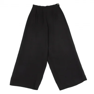 ツモリチサトTSUMORI CHISATO レーヨンワイドパンツ 黒