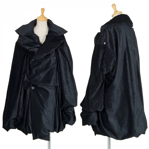 ウインドコートWIND COAT クラッシュベロア中綿ダブルコート