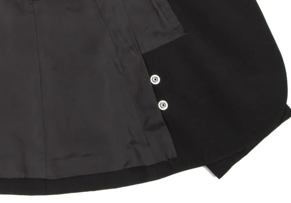 ジャンポールゴルチエ ファムJean Paul GAULTIER FEMME ウールピークドラペル1Bジャケット 黒40 K-89102_011