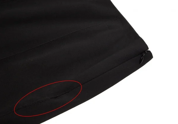 ジャンポールゴルチエ ファムJean Paul GAULTIER FEMME ウールボックスプリーツスカート 黒38 K-89103_004