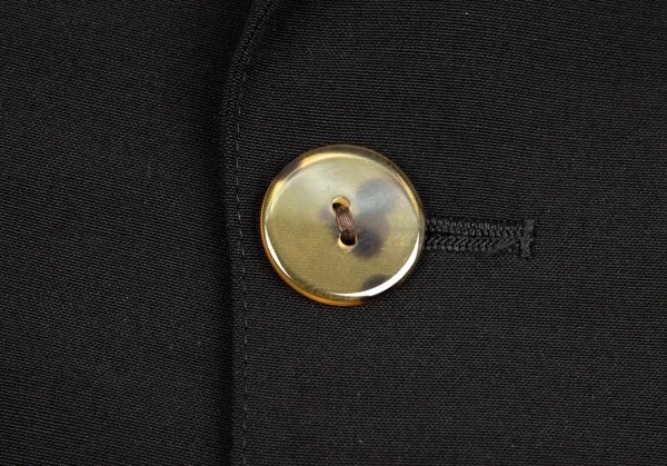 ジャンポールゴルチエ ファムJean Paul GAULTIER FEMME ウールピークドラペル1Bセットアップスーツ 黒40・38 K-89104_006