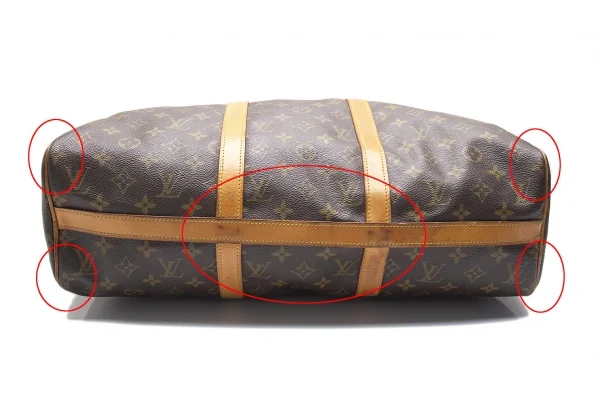ルイヴィトンLouis Vuitton フラネリー45 モノグラムショルダーバッグ 茶 K-89114_009