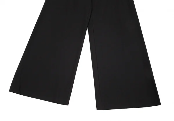 ヨウジヤマモト ファムYohji Yamamoto FEMME サマーウールサイドベルトパンツ 黒2 K-89118_007