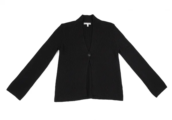 エンポリオアルマーニEMPORIO ARMANI 1Bリブニットカーディガン 黒38 K-89130_002
