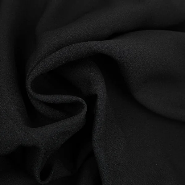 エンポリオアルマーニEMPORIO ARMANI ジョーゼット裾ラインワイドパンツ 黒38 K-89131_010