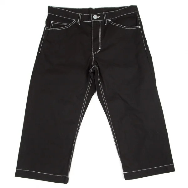 コムデギャルソン オムプリュスCOMME des GARCONS HOMME PLUS タイヤボタンステッチクロップドパンツ