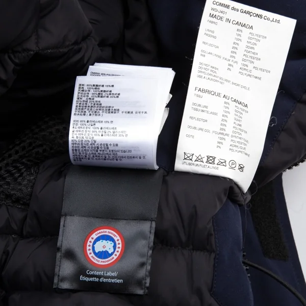 ジュンヤワタナベマン コムデギャルソン×カナダグースJUNYA WATANABE MAN COMME des GARCONS×CANADA GOOSE エステルダウンジャケット 紺S K-89241_016