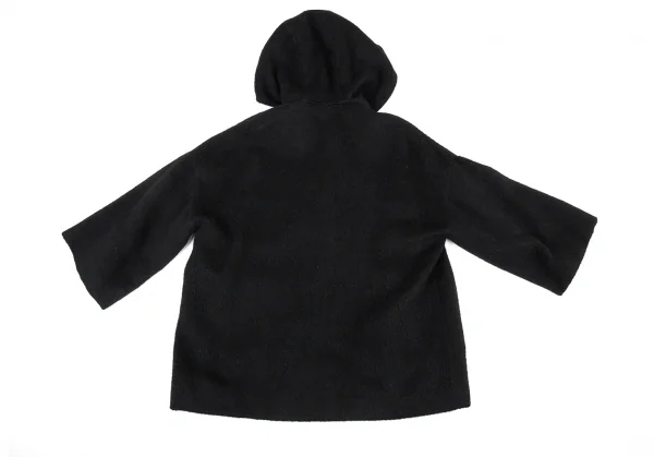 グッチGUCCI バンブートグルフーデッドシャギーコート 黒38 K-89245_014