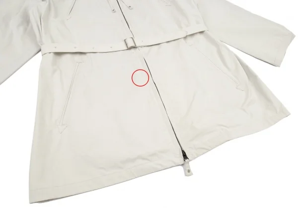 ジャンポールゴルチエ オムJean Paul GAULTIER HOMME モールスキンラグランフーデッドコート アイボリー46 K-89273_010